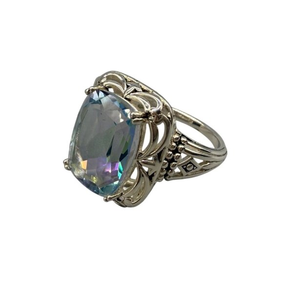 Orvieto Odyssey Sterling Silver 10.00 Ct TGW Cassiopeia Quartz Ring Size 10 - Picture 2 of 12